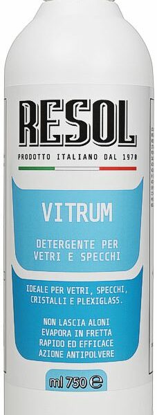 PULITORI VETRI E SPECCHI RICARICA LT.0,75 RESOL VITRUM 1032