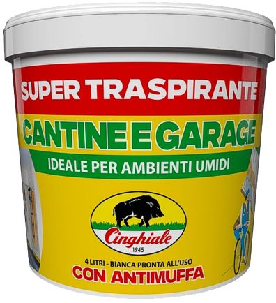 IDROPITTURA SUPER-TRASPIRANTE ANTIMUFFA  X CANTINE E GARAGE LT.4 5801GR04