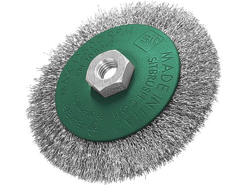 SPAZZOLE CONICHE ACC.INOX MM.120 FILETTO  M14 C0120 2430