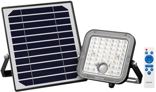 FARETTI LED SOLARI CENTURY ENERGY  C/SENSORE MOVIMENTO W.30 LM.4800 K.4000  ERGY-3016040