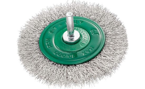 SPAZZOLE CIRCOLARI ACC.INOX MM.100  C/CODOLO G100 0978