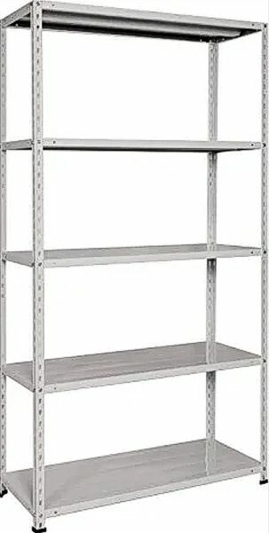 SCAFFALI LAMIERA GRIGI RAL7038 FISSAGGIO  A BULLONE 5 RIPANI MM.1000X400R1X1880H  B200G