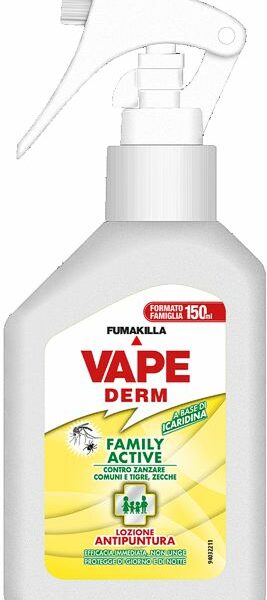 VAPE DERM SKIN FAMILY ACTIVE TRIGGER  ZANZARE E ZECCHE ML.150 GA2266500