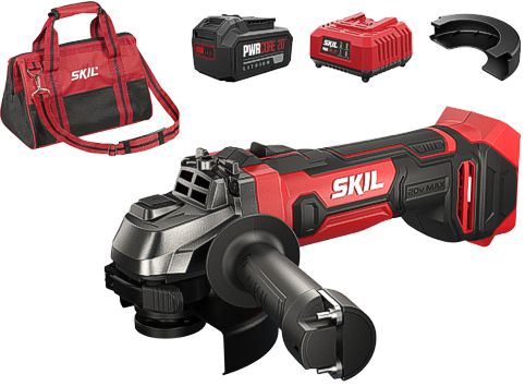 SMERIGLIATRICI ANGOLARI SKIL RED LINE  BATT.20V MAX(18V)4AH MOLA MM.115 3920DD