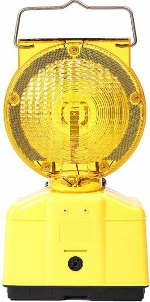 LANTERNE LAMPEGGIANTI STRADALI LUCE  GIALLA RICARICABILI C/PANNELLO SOLARE  IP44 ST089S