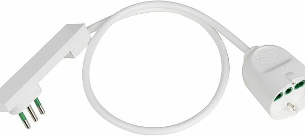 PROLUNGHE LINEARI FANTON SPINA  SALVASPAZIO 2P+T 10A PRESA BIPASSO/SCHUKO 2P+T 16A CM.50 92020RM